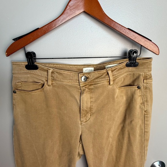 J Jill Authentic Fit Slim Ankle Tan Wash Denim Jeans Womens Size 12 - Picture 3 of 9